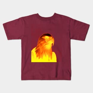 spirit flame eagle burn Kids T-Shirt